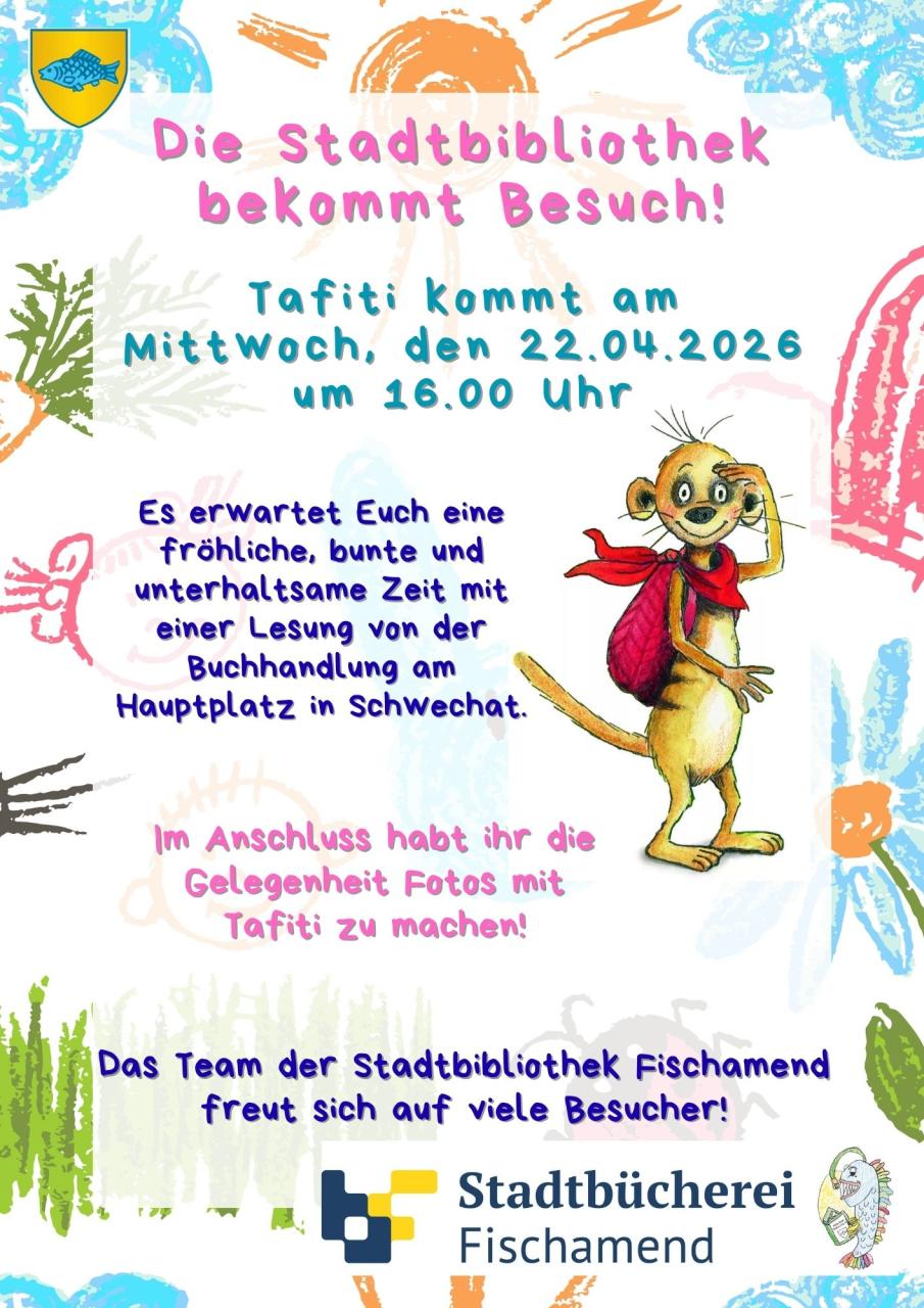 Plakat der Veranstaltung, mit Tafiti