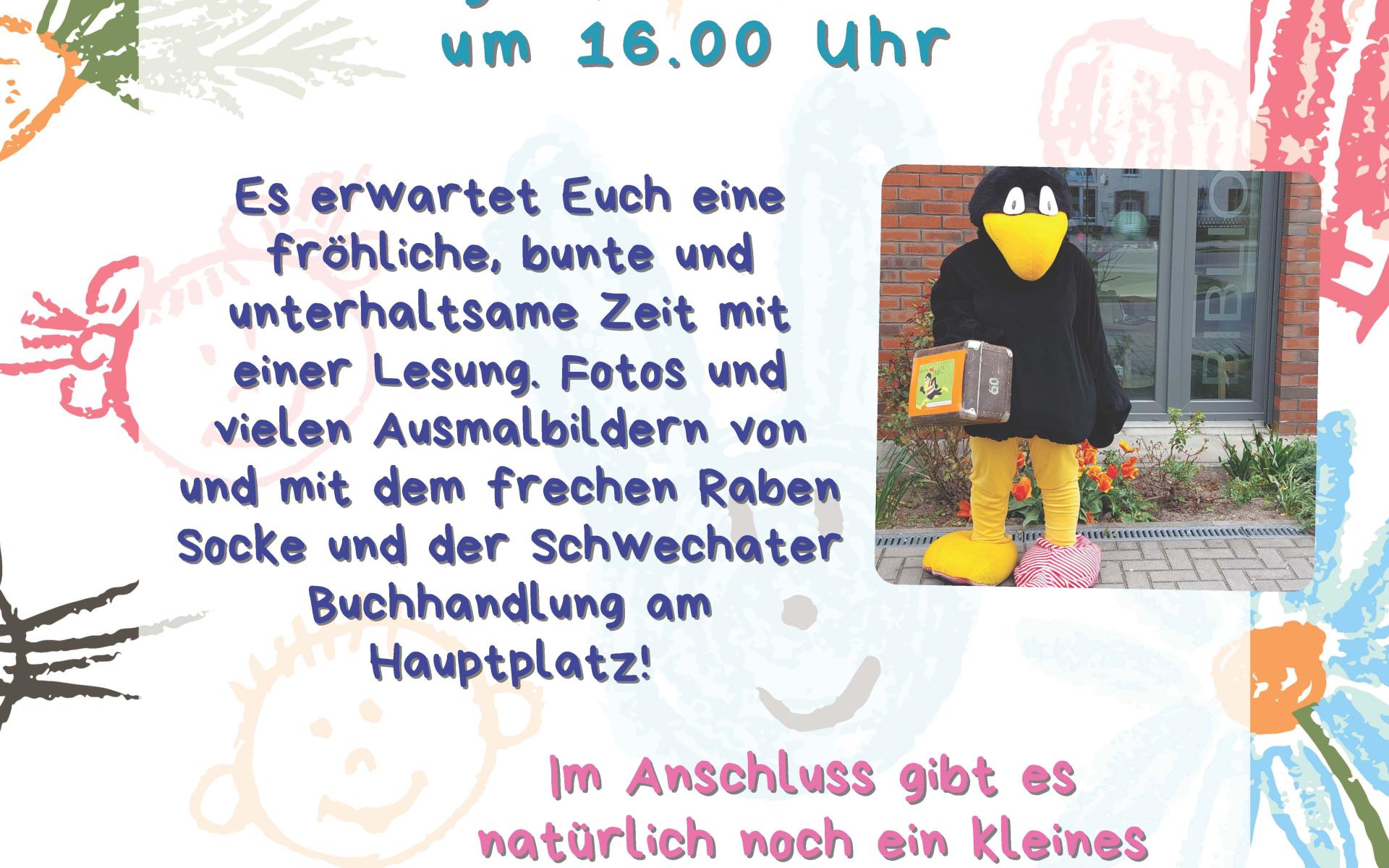 Einladung Rabe Socke