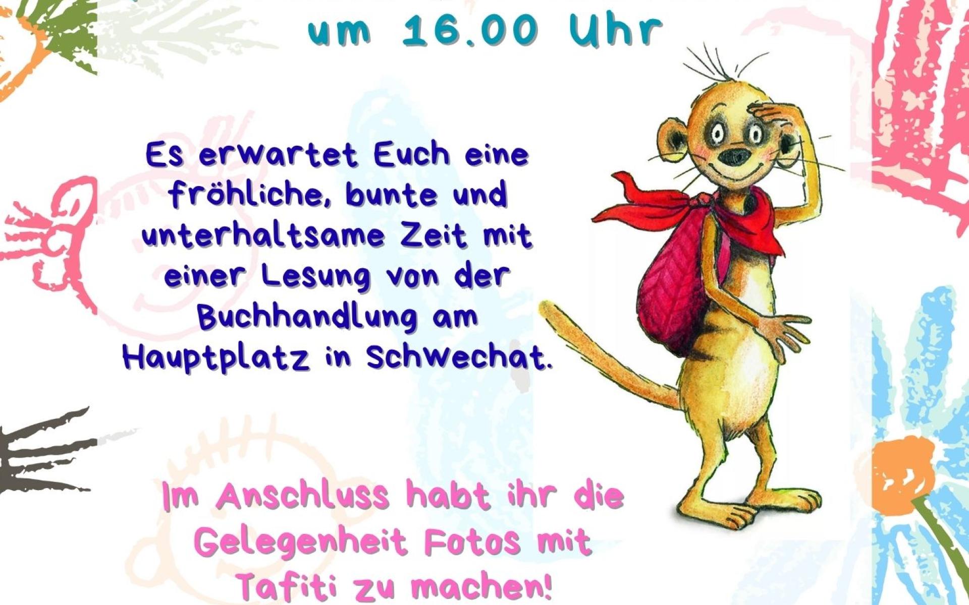 Plakat der Veranstaltung, mit Tafiti